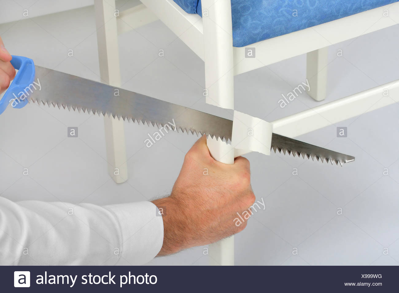 Career Hand Accident Saw Say Crash Chair Leg Success Chair