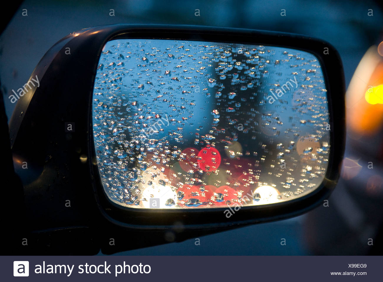 side view mirror of a car Stock Photo 