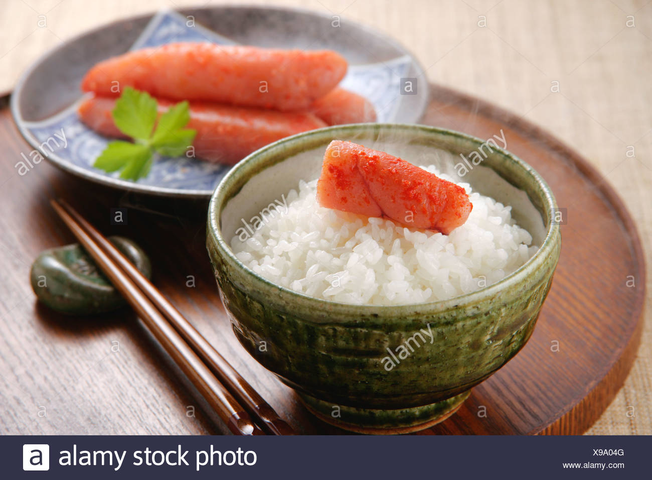 Spicy Cod Roe On Top Of Steamed Rice Stock Photo Alamy Spicy Cod Roe On Top Of Steamed Rice Stock Photo Alamy