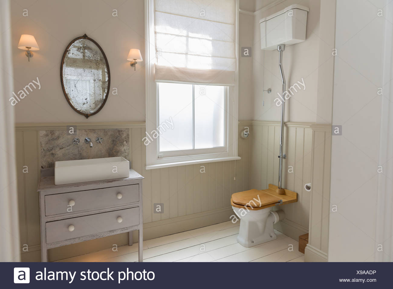 Toilet And Sink In Ornate Bathroom Stock Photo 281125538 Alamy