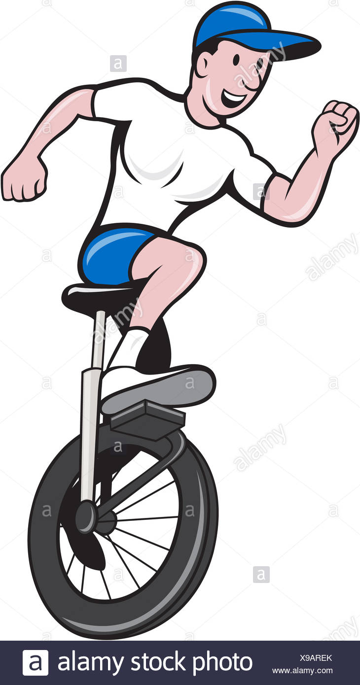 Man Riding Unicycle High Resolution Stock Photography and Images Alamy