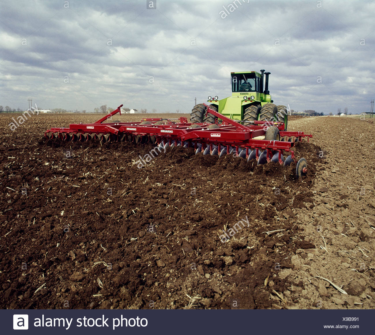 Tractor Disking Field High Resolution Stock Photography and Images Alamy