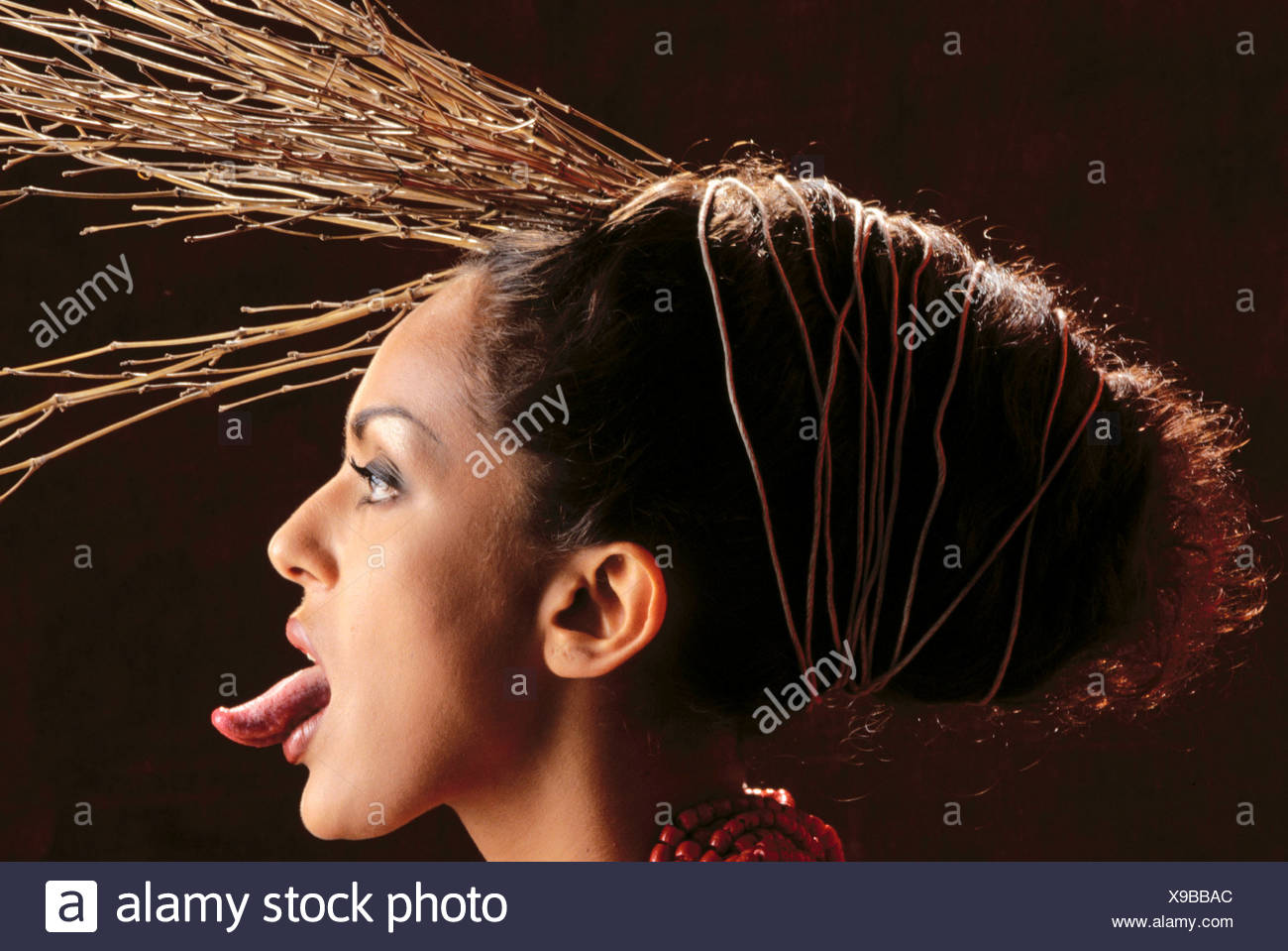 Person Sticking Tongue Out Profile Stock Photos & Person Sticking