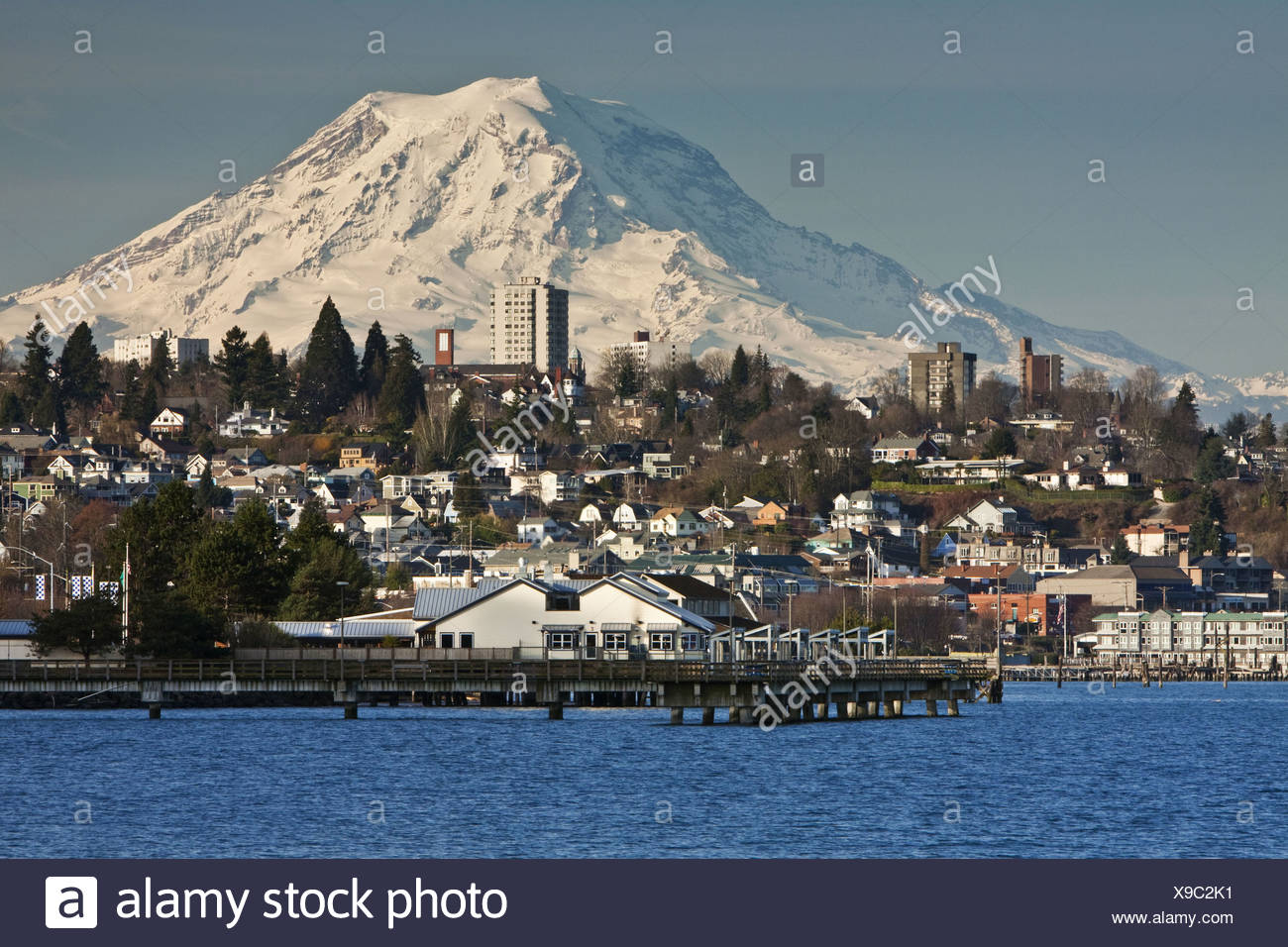 Mount Rainier Over High Resolution Stock Photography and Images