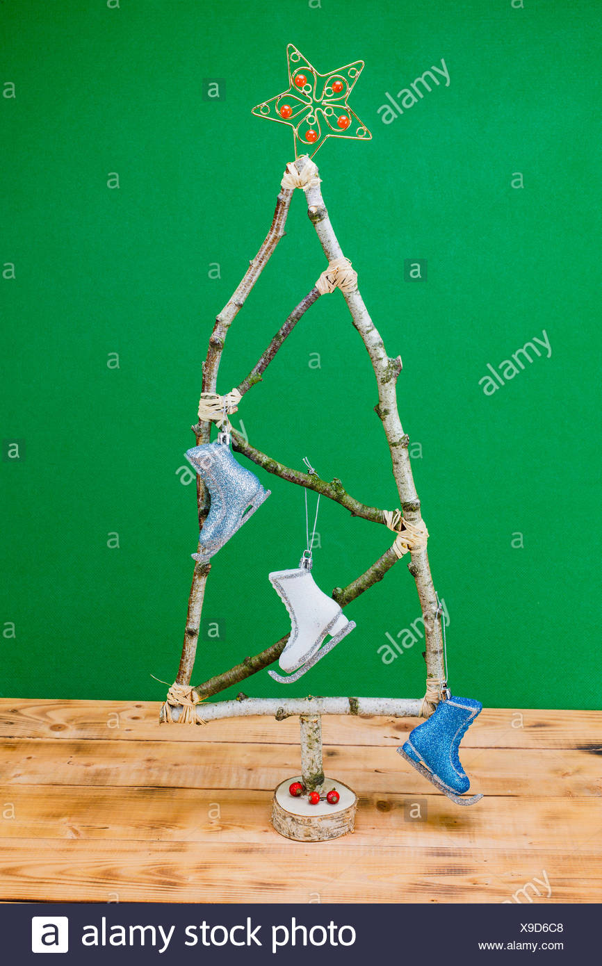 Christmas Decoration Christmas Tree Made Of Twigs Star