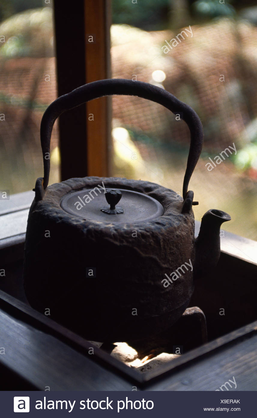Iron Kettle And Fireplace Stock Photo 281223451 Alamy