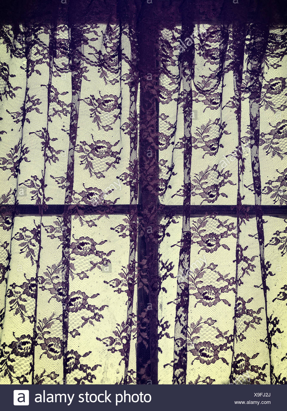 Antique Lace Curtains Stock Photo 281241258 Alamy