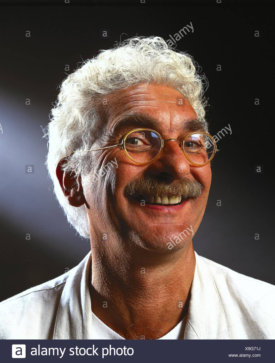 Senior Glasses Hairs White Moustache Portrait Facial Play