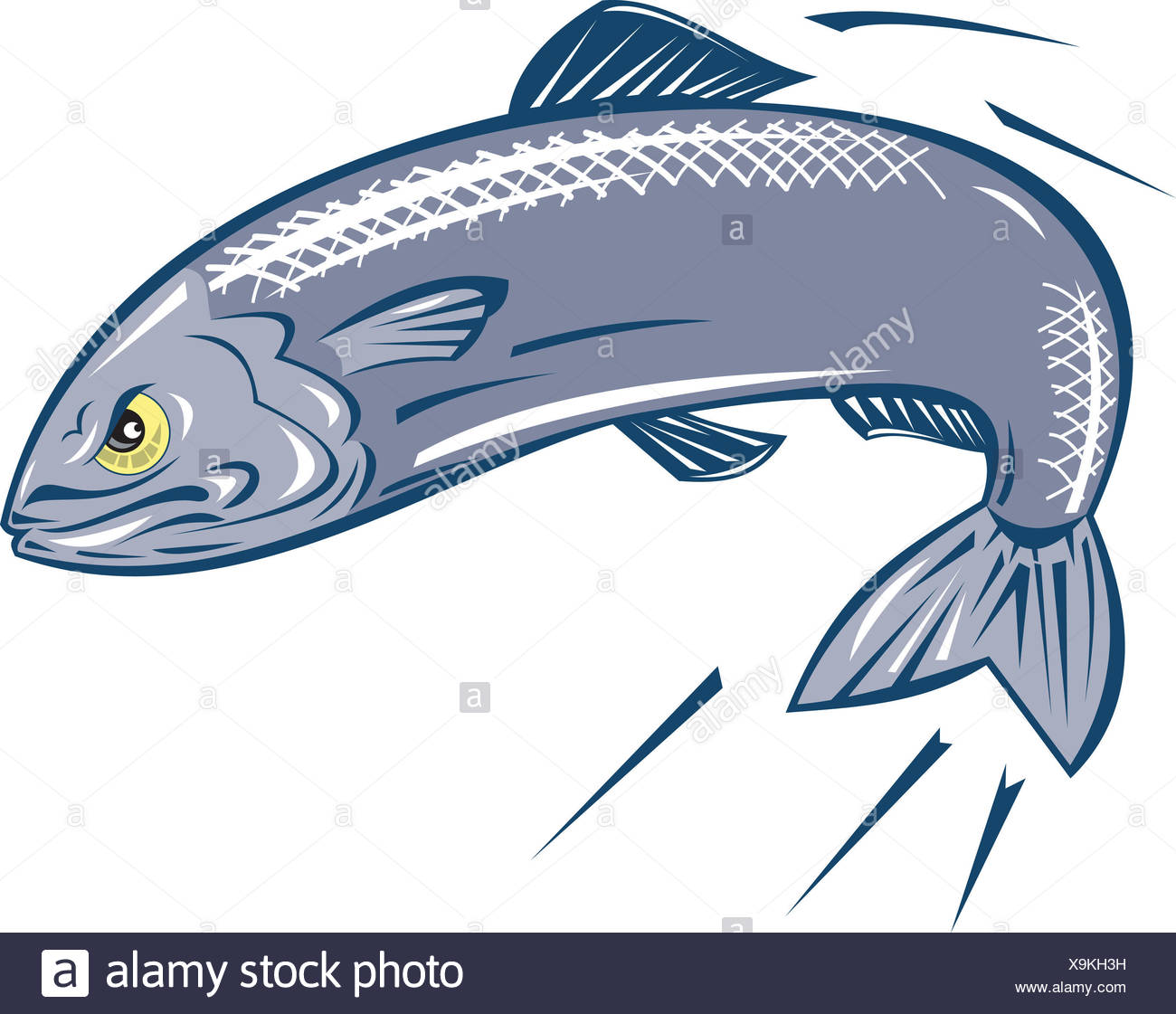 Download Vector Illustration Angry Fish Cartoon Stock Photos ...