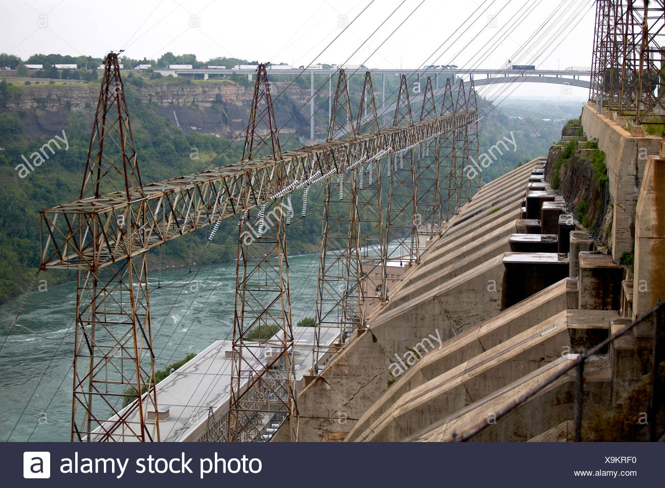 Hydroelectric Power Plant Niagara Falls High Resolution Stock
