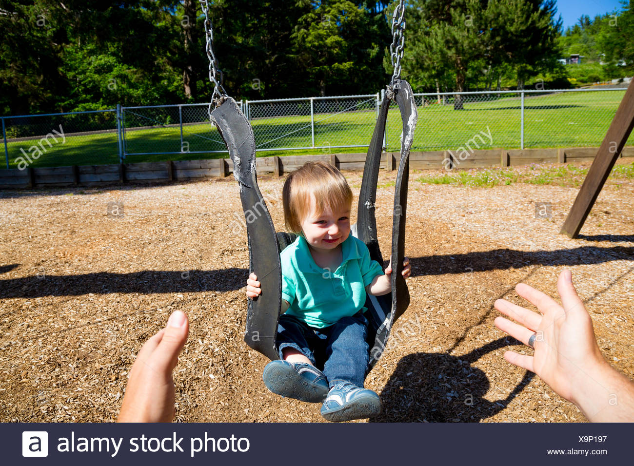 baby boy swing set