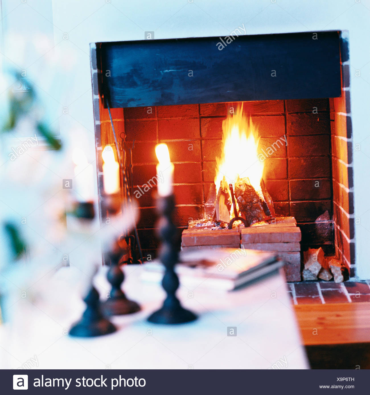 Atmospheric Candle Candlestick Catalogue 2 Color Image Fire