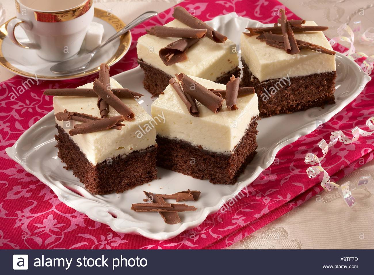 Custard Fancy Cakes With Cottage Cheese Stock Photo 281436609 Alamy