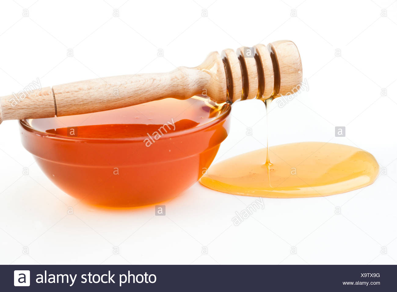Thin Honey Trickle Spilling On The Floor Stock Photo Alamy