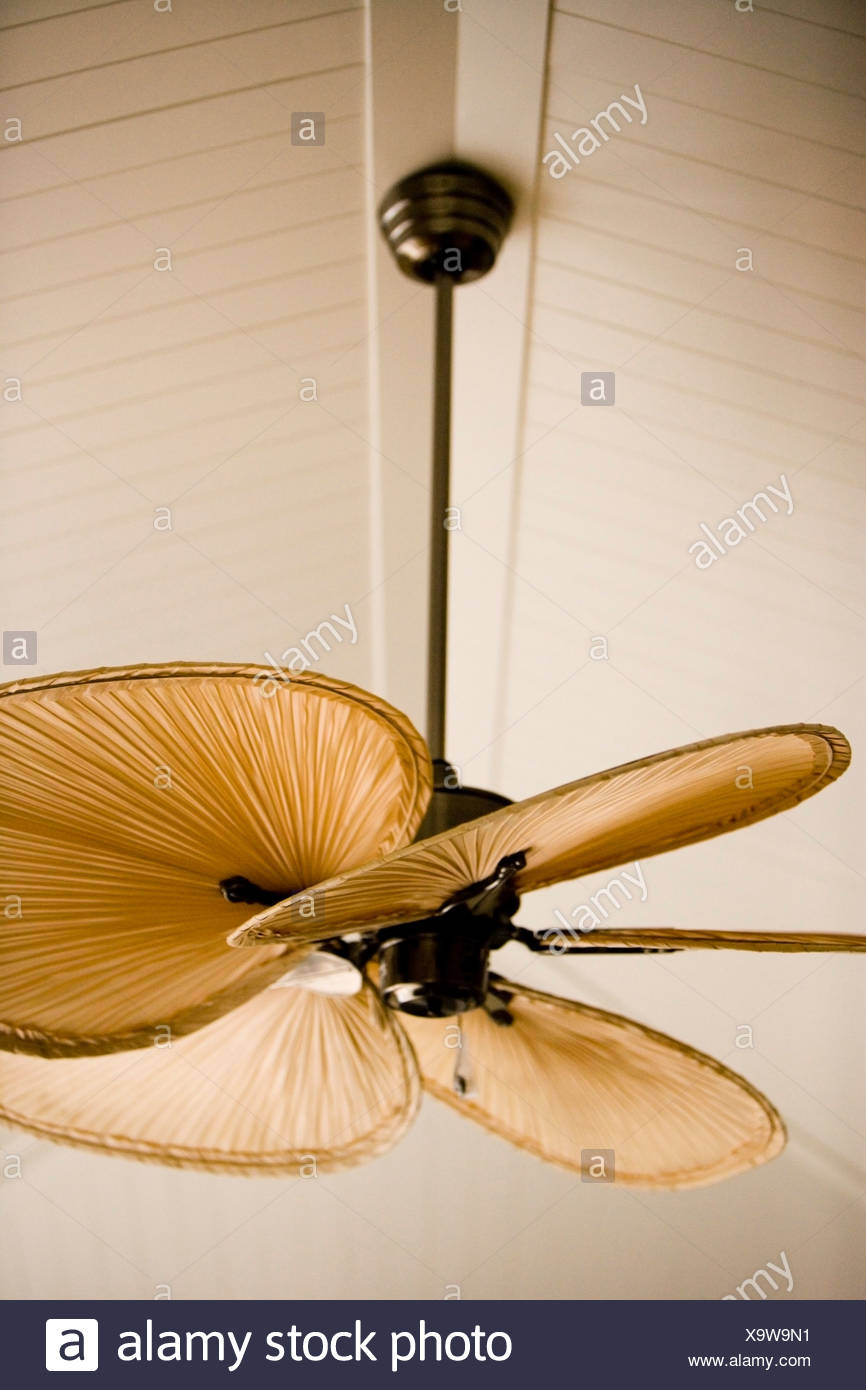 Detail Of Beach Style Ceiling Fan Stock Photo 281454237 Alamy