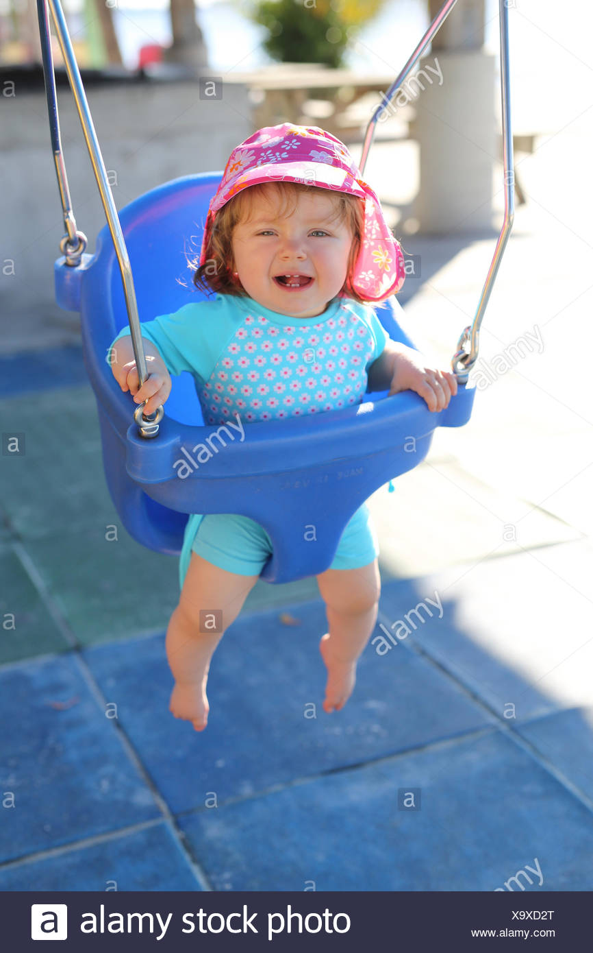 blue baby swing