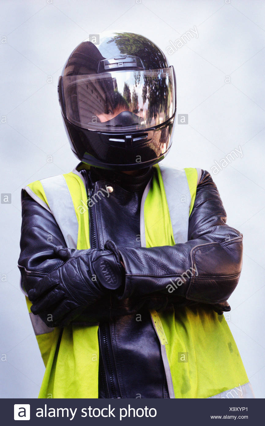 Biker Crash Helmet High Resolution Stock Photography and Images Alamy