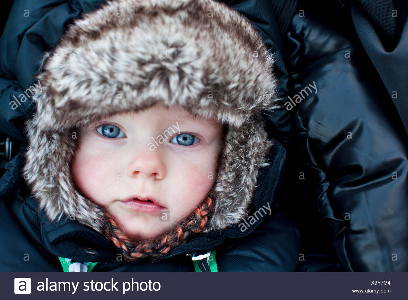 baby boy fur hat