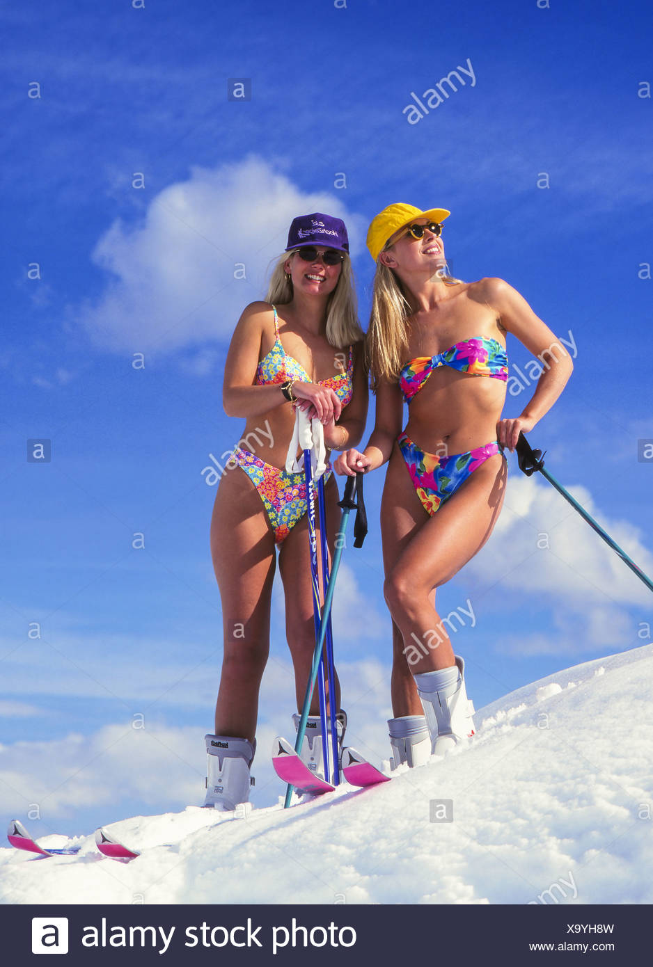 Girls skiing in bikinis Snow Bikini High Resolution Stock Photography And Images Alamy