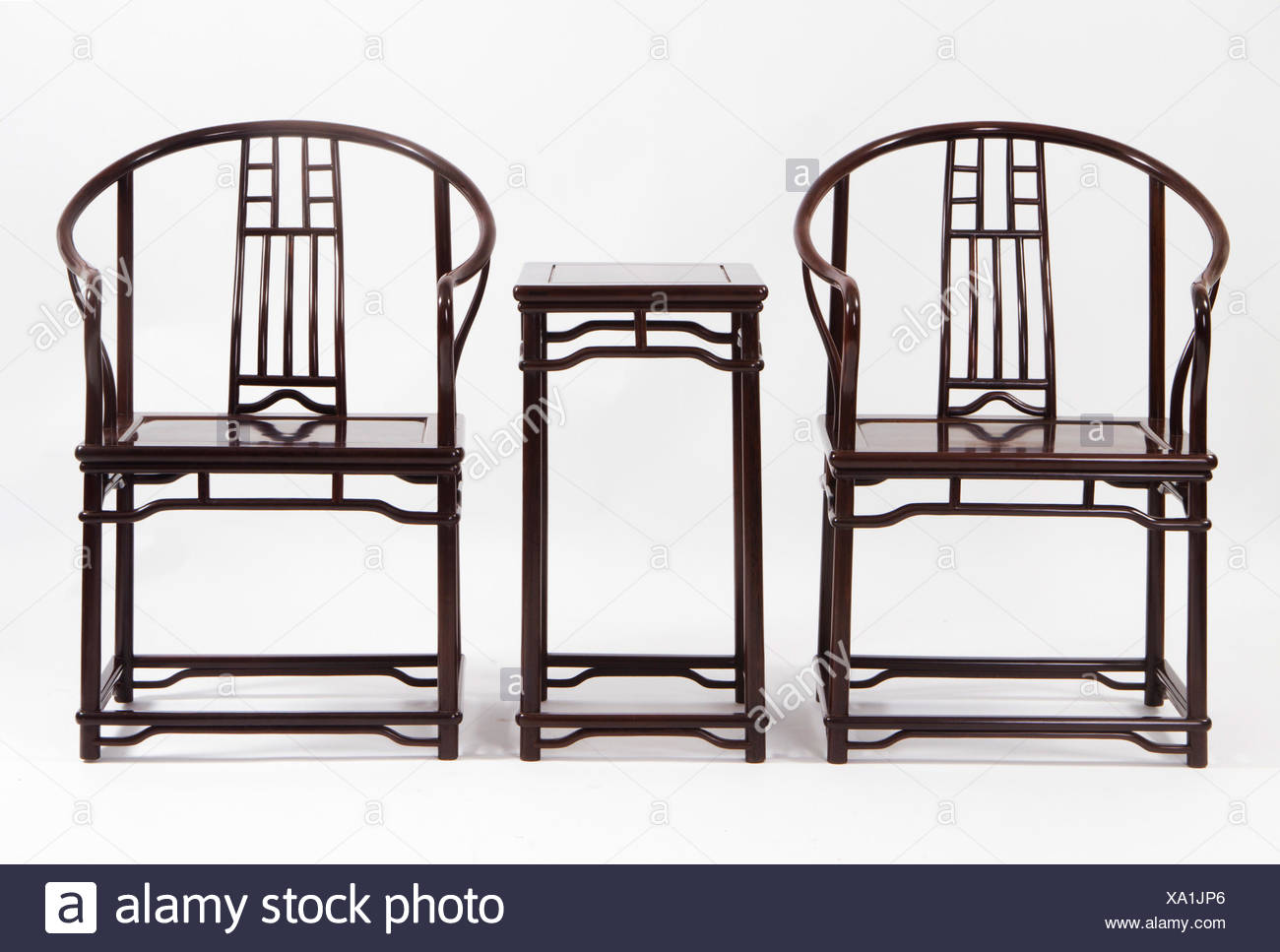 chinese chair and tea table stock photo  alamy