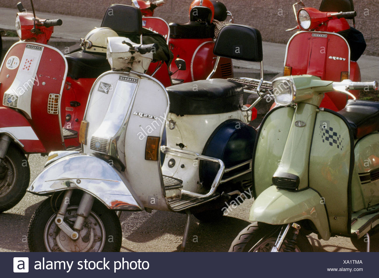 Italian Scooters Stock Photo Alamy