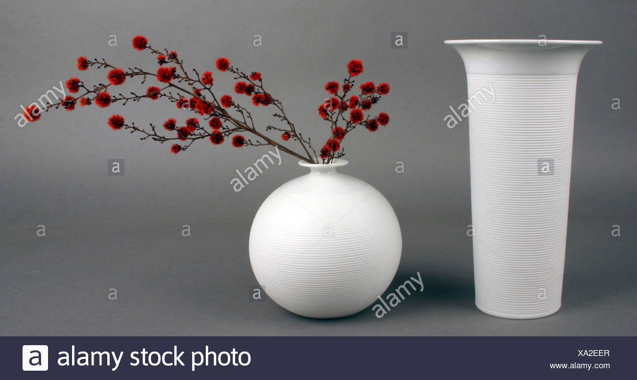 Fine Arts Porcelain Vase Two Biscuit Porcelain Vases Made By