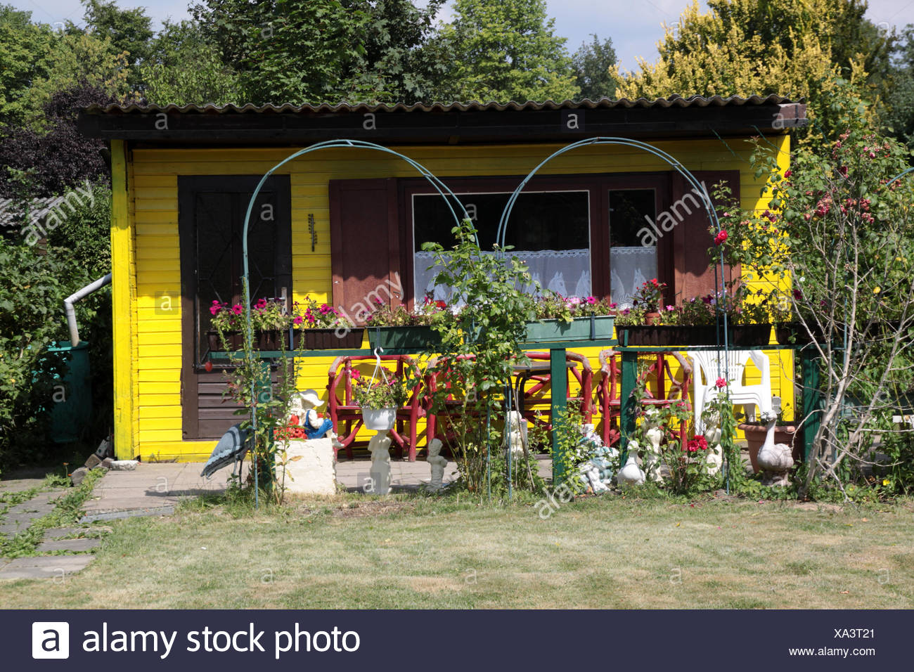 Schrebergarten Stock Photo 281597177 Alamy