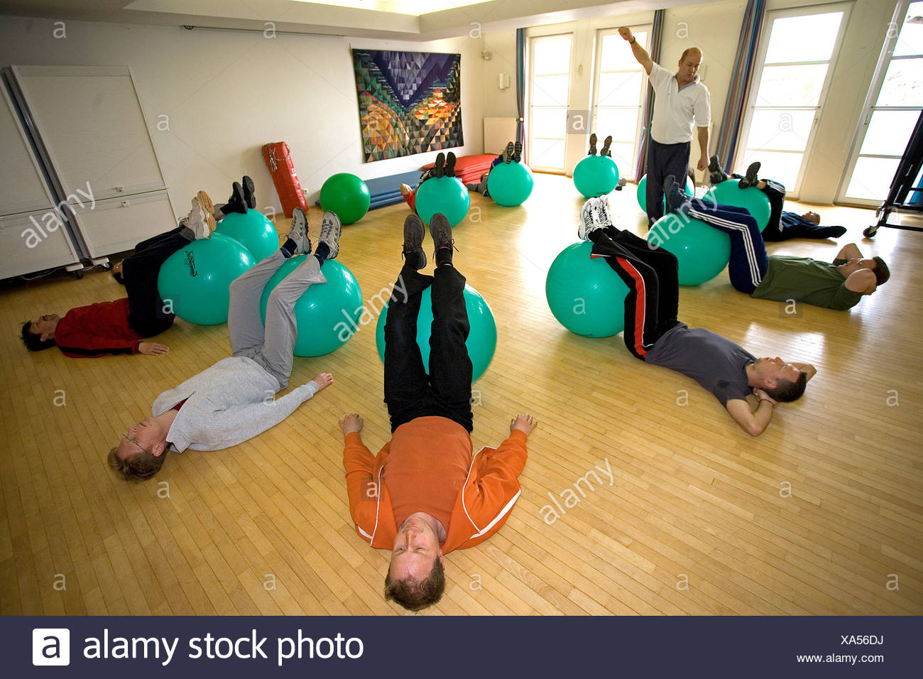 Patients During Preventive Back Pain Training Norderney Germany