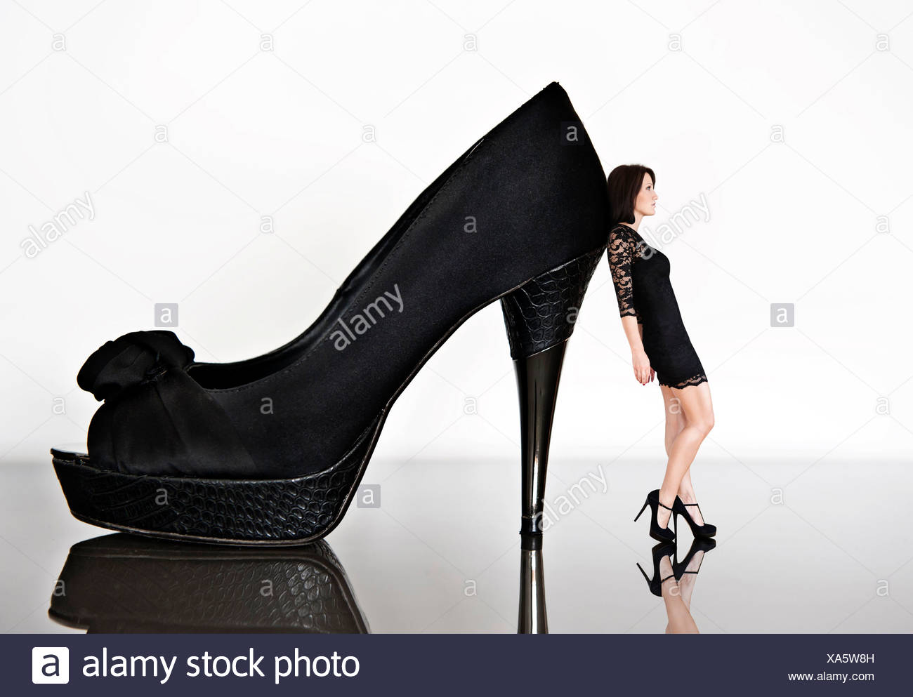 mini dress and heels