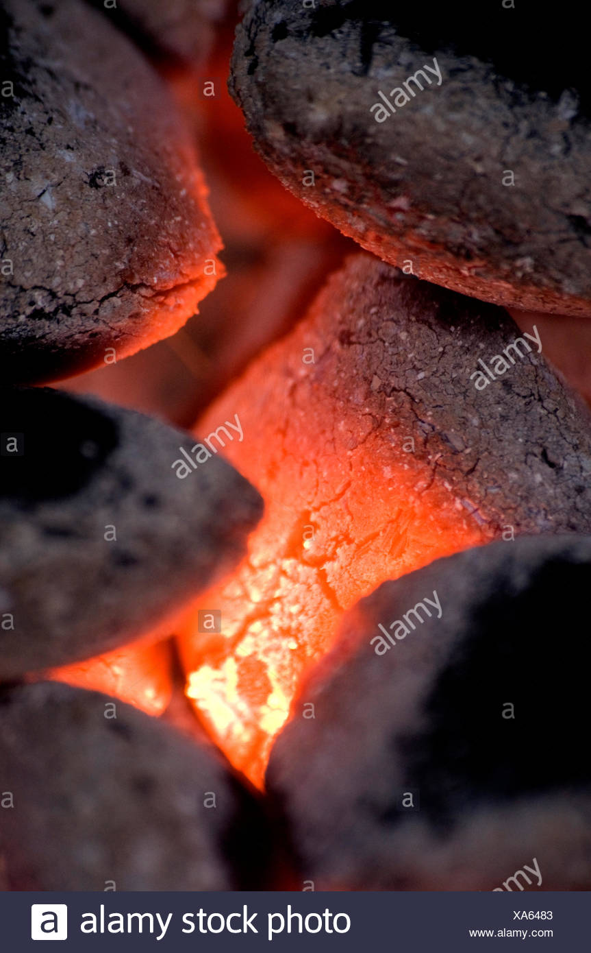 Glow Coal Fireplace Stove Grill Barbecue Barbeque Heat Briquettes