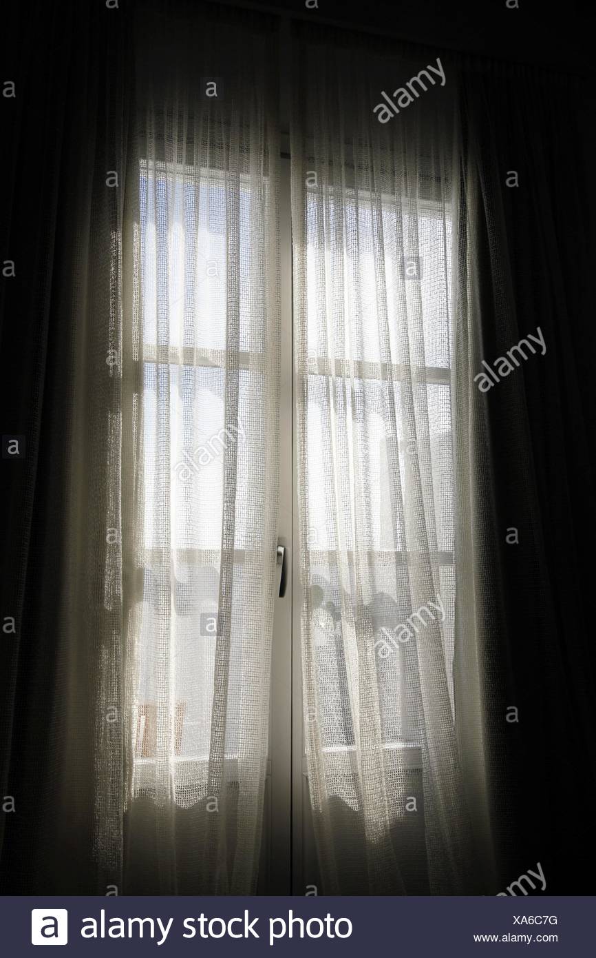 Soft Sunlight Filtering Through A Sheer Curtain French Double