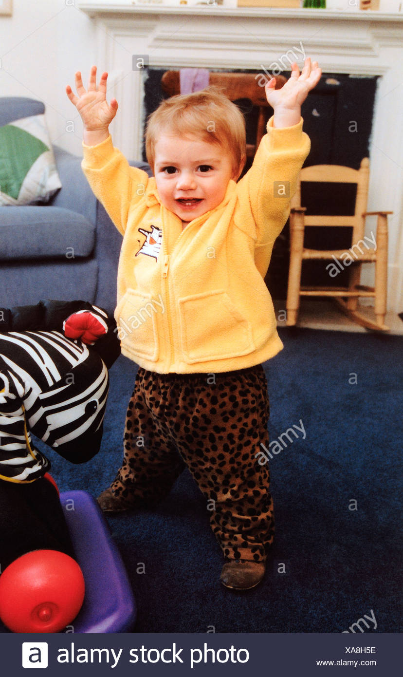 child just learning to walk