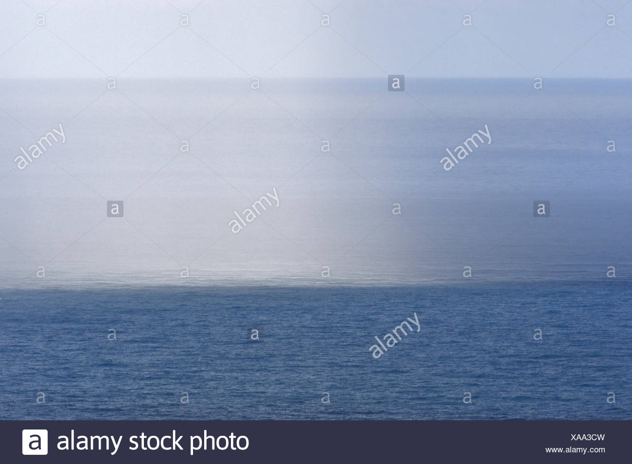 Approaching rain showers, Lundy, Devon Stock Photo