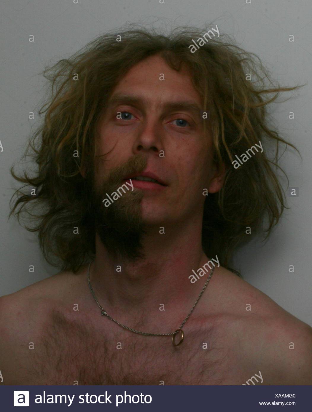 Half Shaved Hair And Beard Stock Photos Half Shaved Hair And