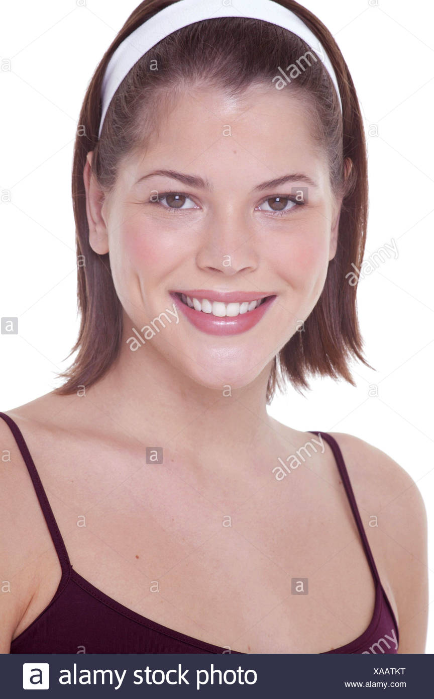 Female Shoulder Length Brunette Hair Off Face Held Back White Hair