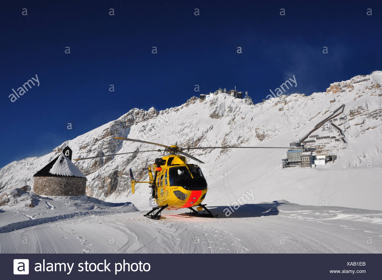 Germany,Bavaria,Zugspitze glacier,rescue helicopter,Zugspitze,summits,ADAC helicopters
