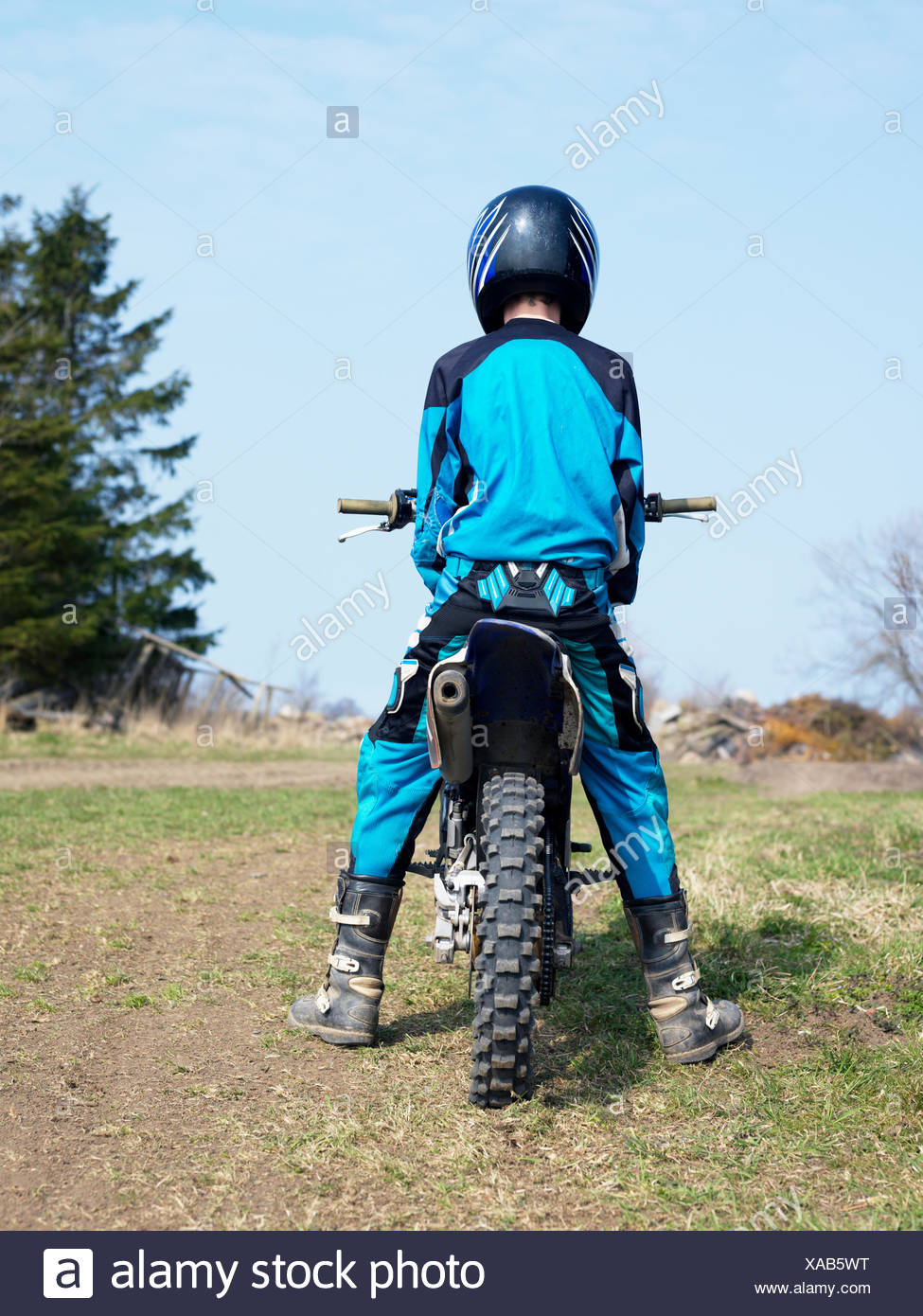 boy with motorbike