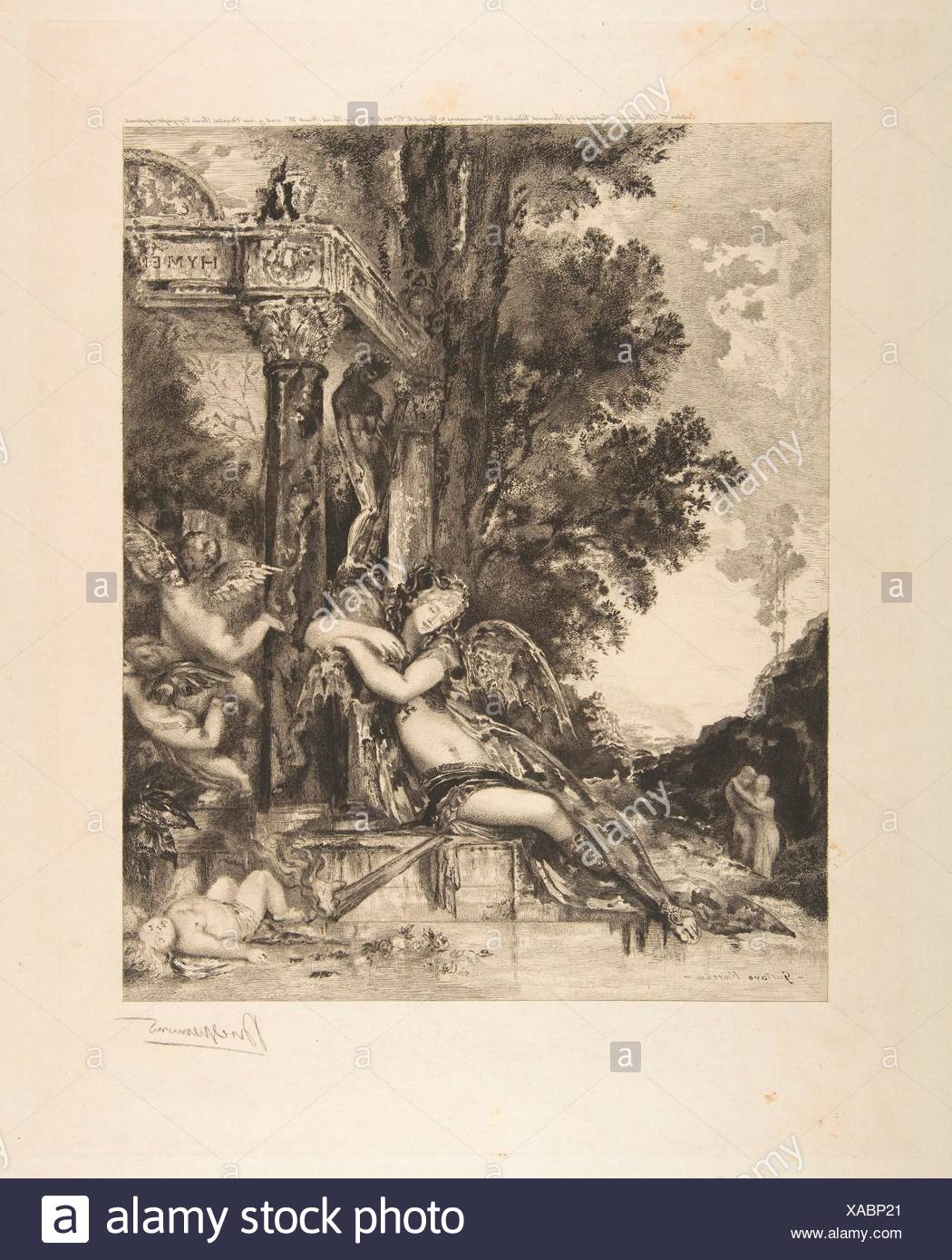 Gustave Moreau Les Fables De La Fontaine Discord, from the Fables of La Fontaine. Artist: Félix Bracquemond