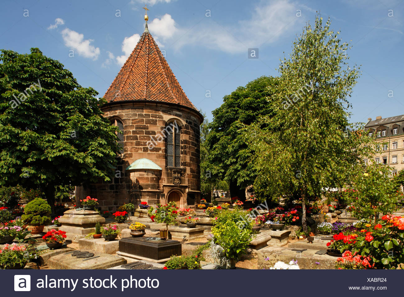 Johannis graveyard, St. Johannis area, Nuremberg, Middle Franconia, Bavaria, Germany, Europe Stock Photo