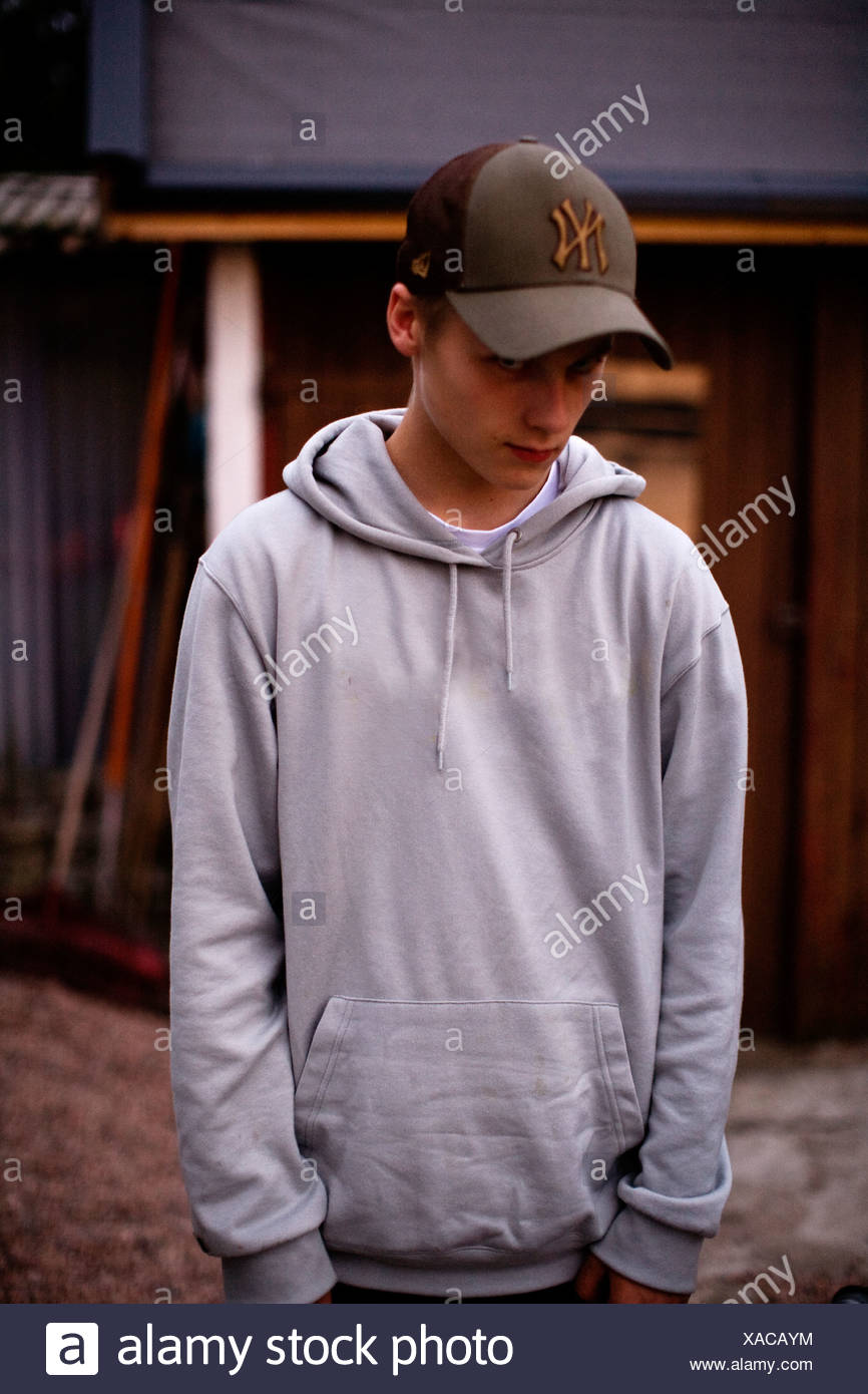 boy with baseball cap