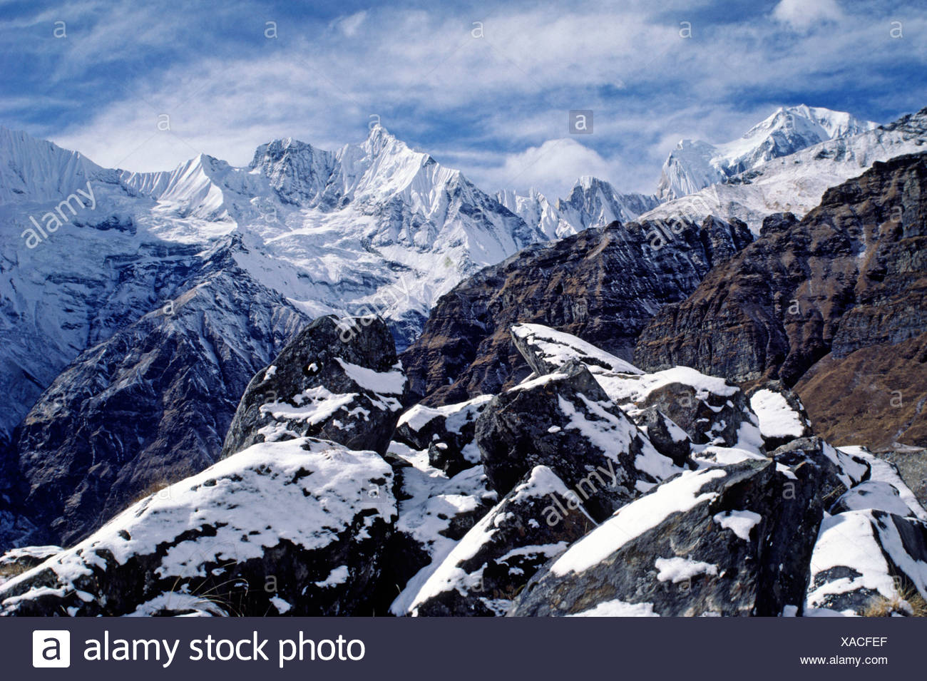 Snowy Rocks Barren Ridges And Himalayan Peaks Including Annapurna 4 Annapurna Sanctuary Nepal Himalaya Stock Photo Alamy Snowy Rocks Barren Ridges And Himalayan Peaks Including Annapurna 4 Annapurna Sanctuary Nepal Himalaya Stock Photo Alamy