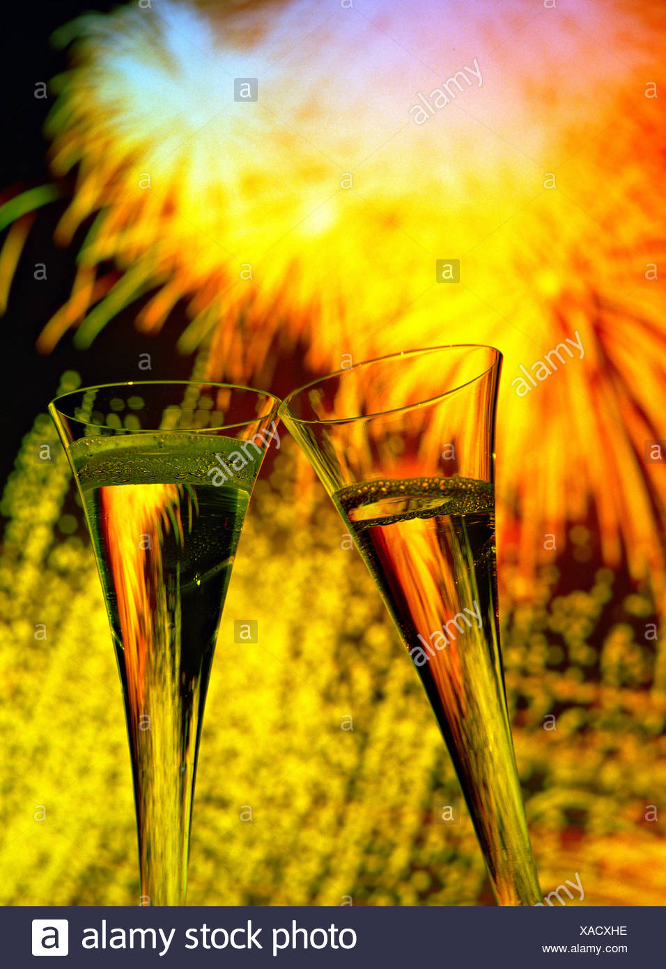Champagne Food Feeding Food Eating Celebration Party Fete Parties Fetes Fires Fireworks Light Effect D Stock Photo Alamy