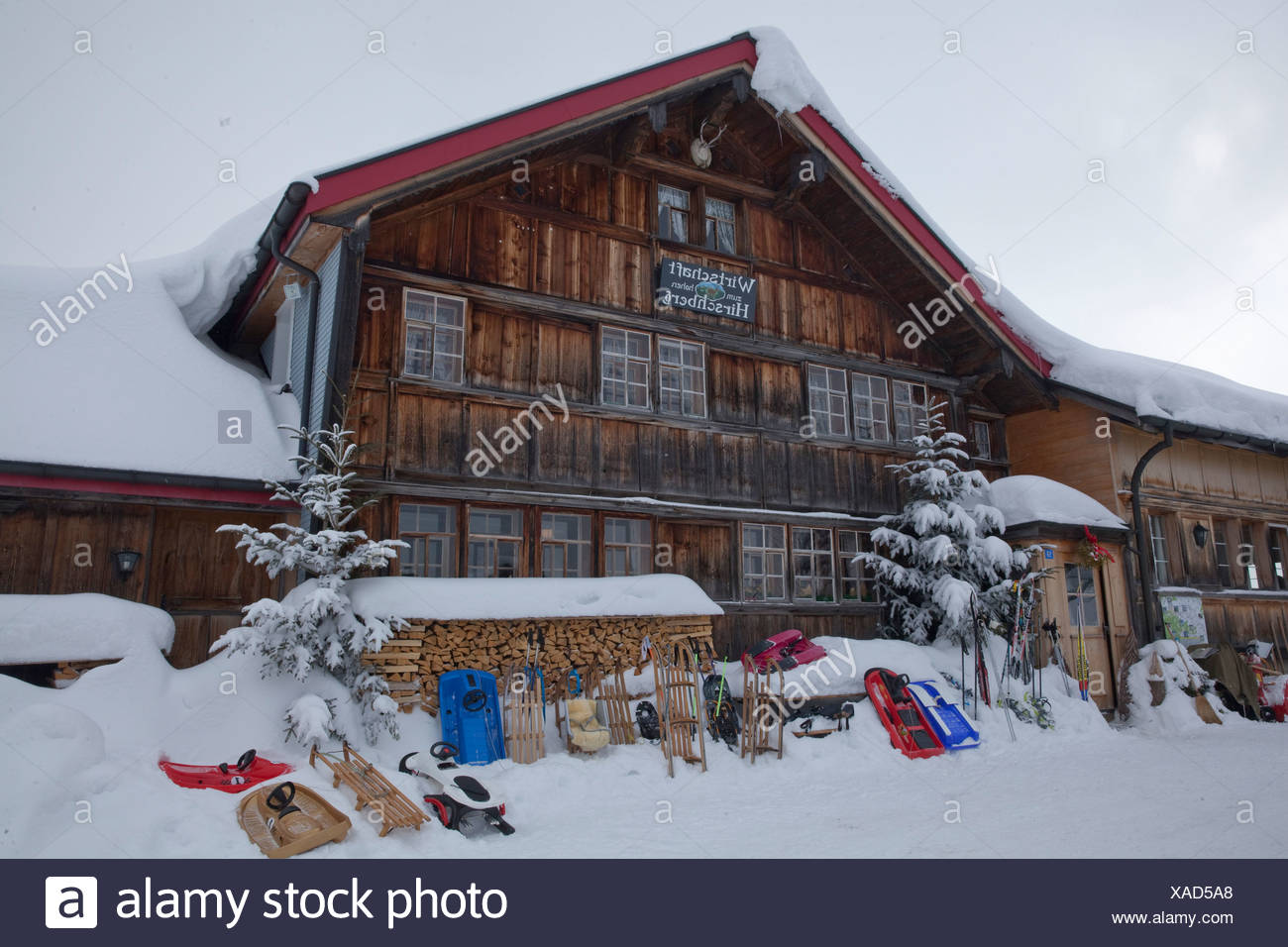 Switzerland Europe Snow Winter Catering Restaurant Hotel Canton