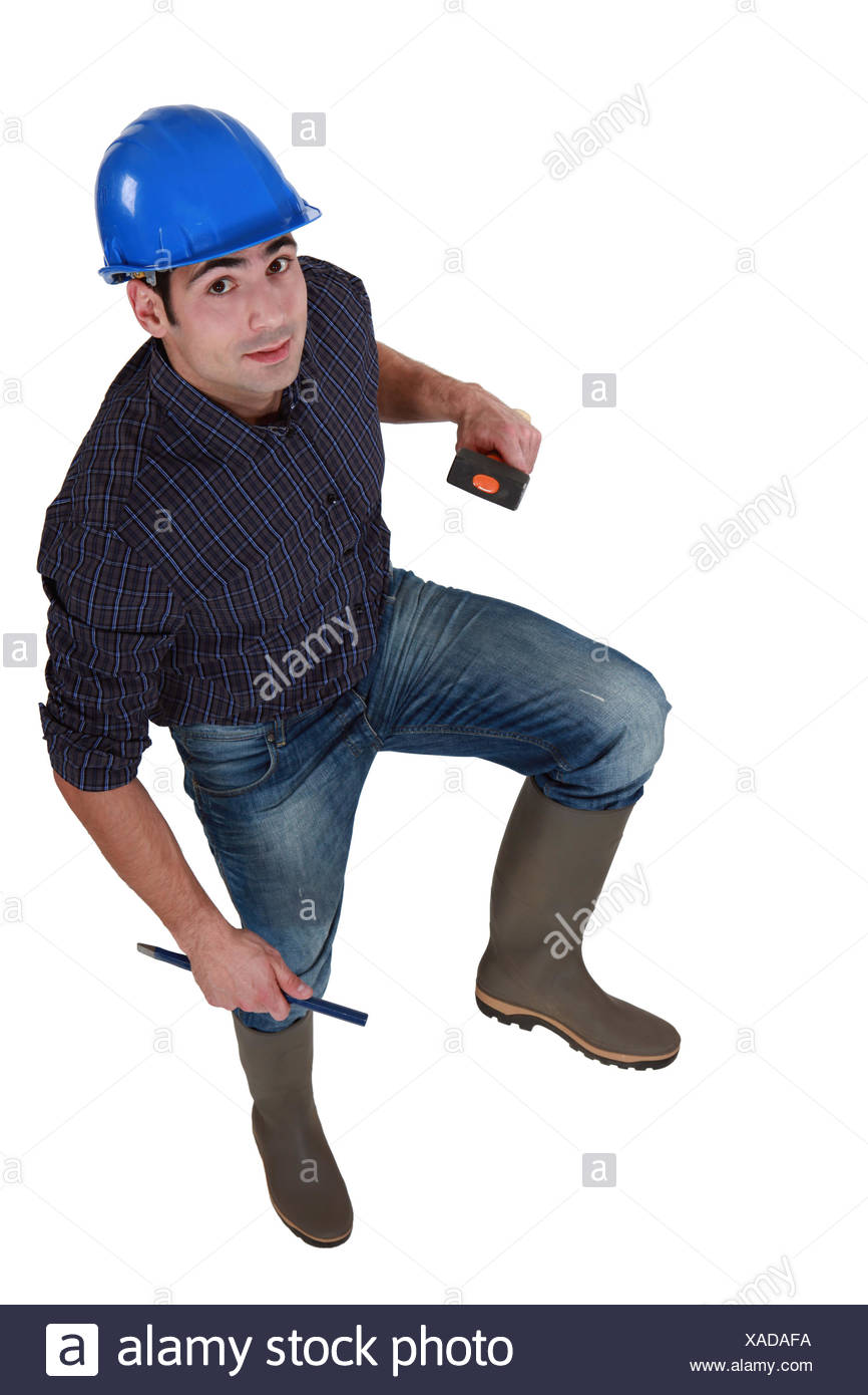 construction wellington boots