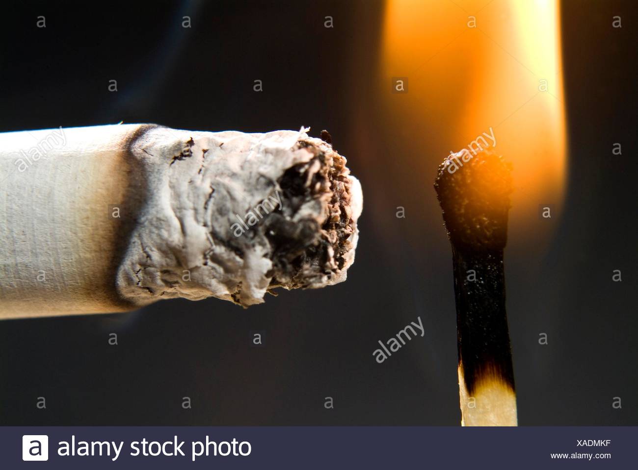 Lighting Cigarette Match High Resolution Stock Photography and Images