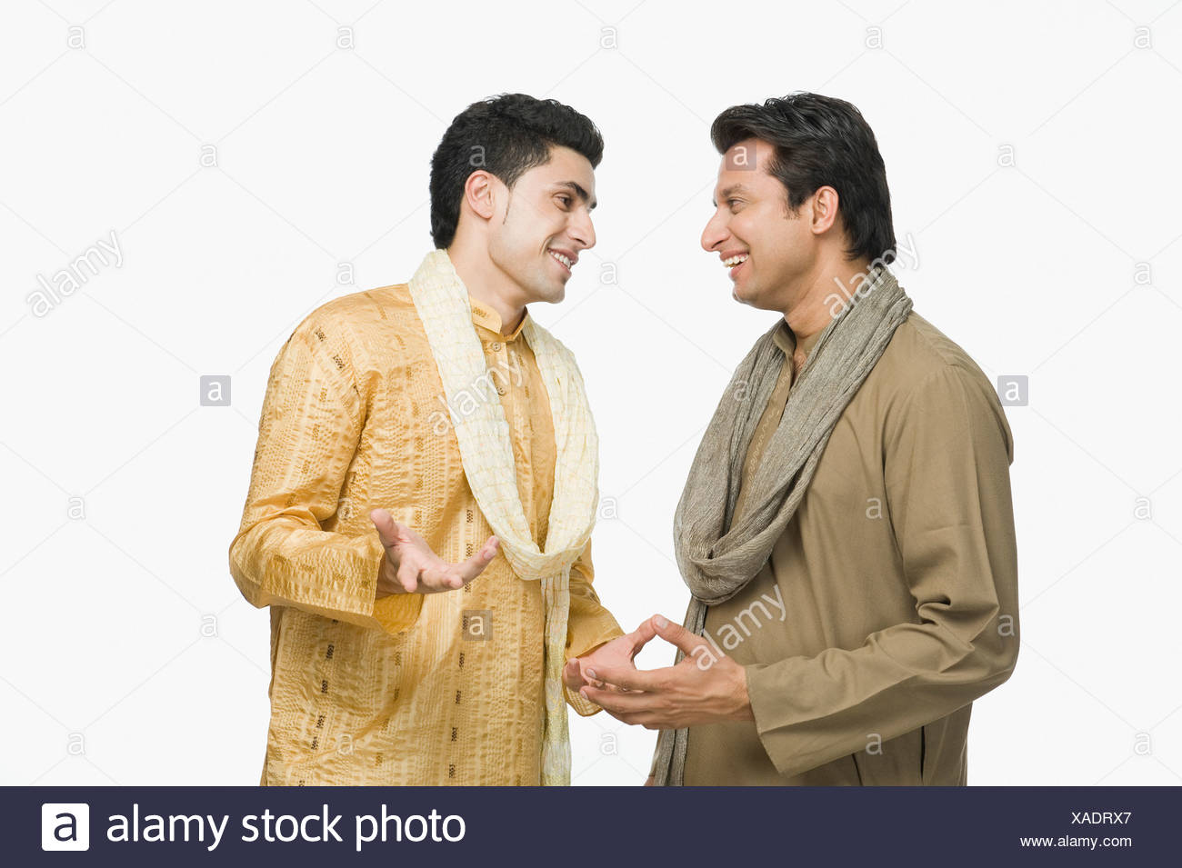 Two Men Talking With Each Other Stock Photo 281816591 Alamy