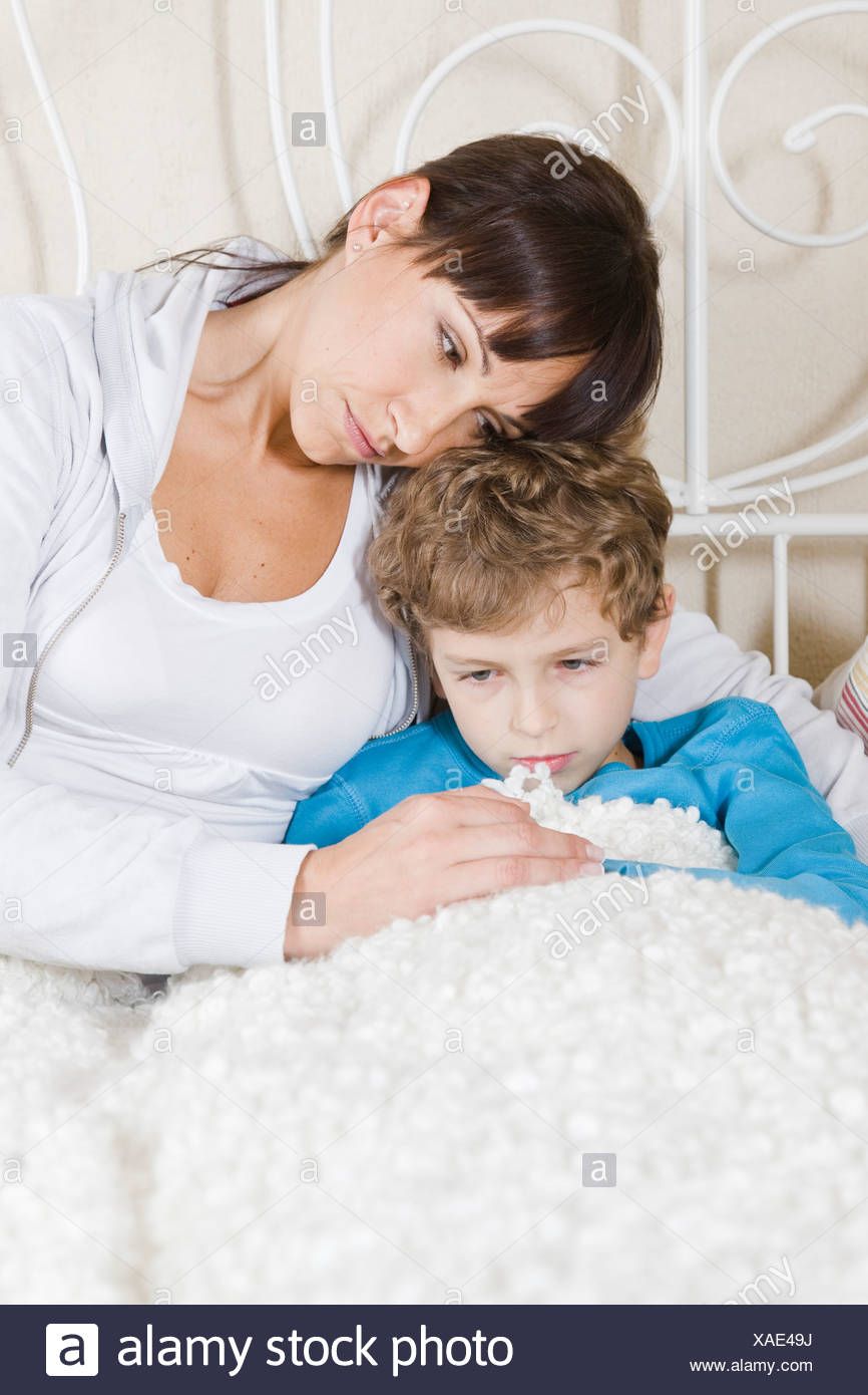 Mother Comforting Her Son Stock Photo 281823182 Alamy