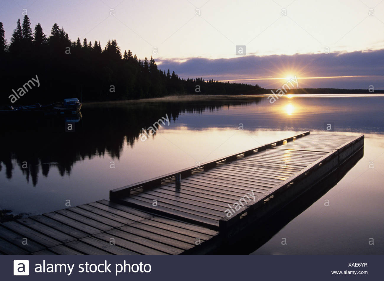 Sunrise At Child S Lake Duck Mountain Provincial Park Manitoba