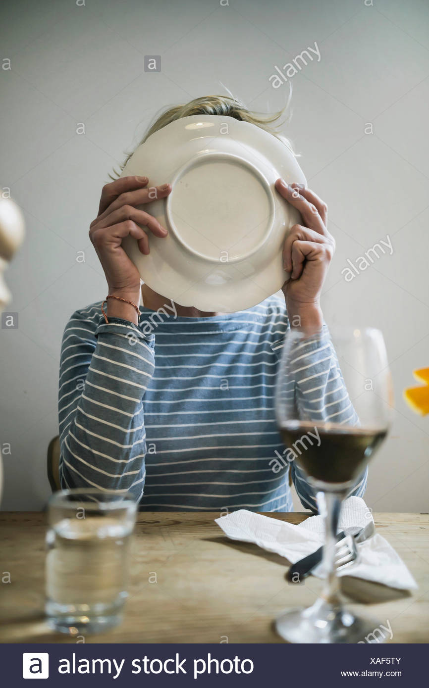 Woman Licking Plate Stock Photos & Woman Licking Plate Stock Images Alamy
