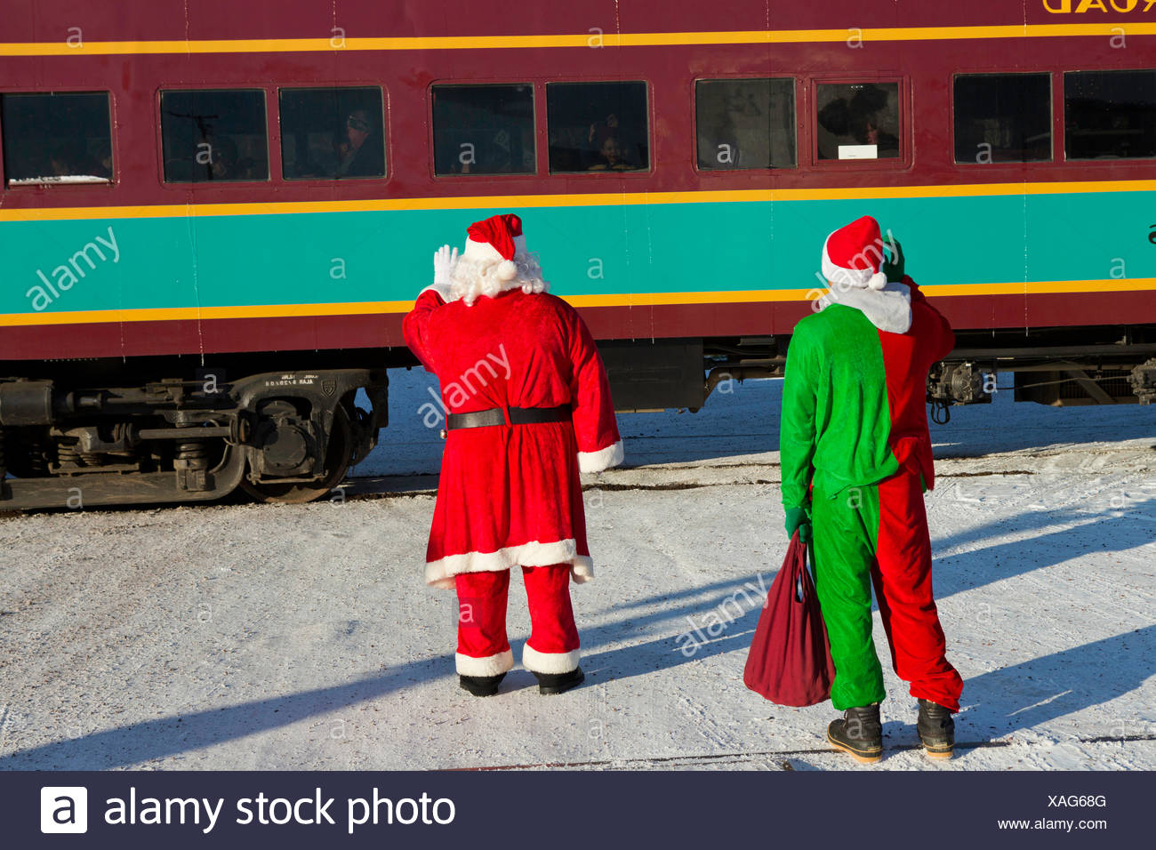 Santa Train High Resolution Stock Photography and Images Alamy